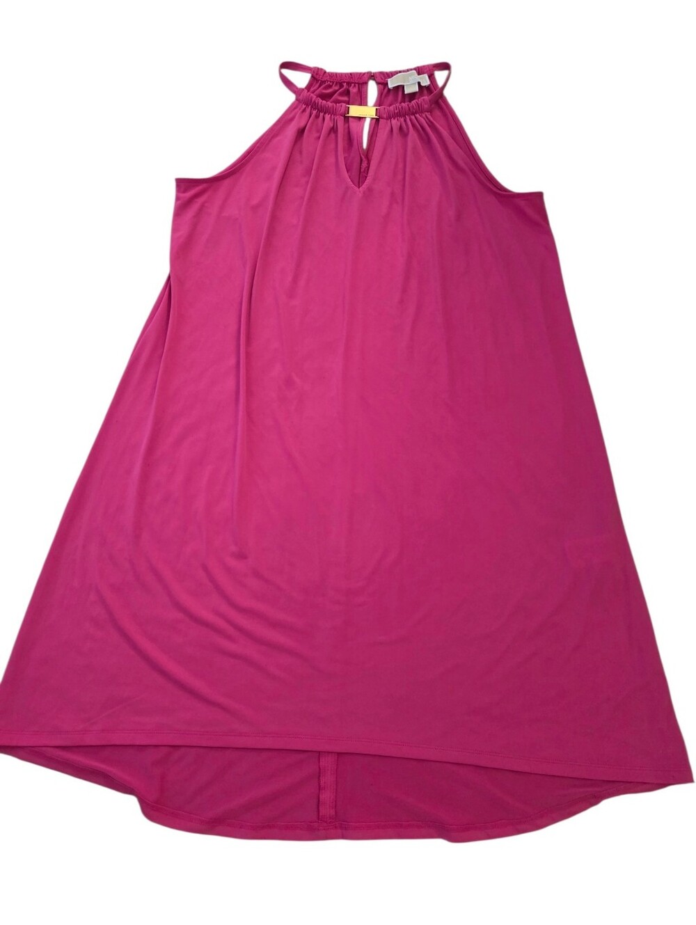 Michael Michael Kors pink halter sleeveless A-line dress, L. EUC.